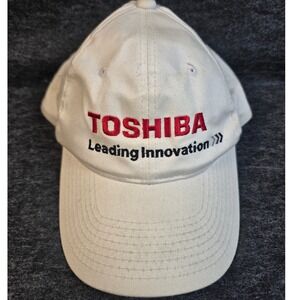 Toshiba Innovation Baseball Cap White One Size Fits Most Adjustable Strap
